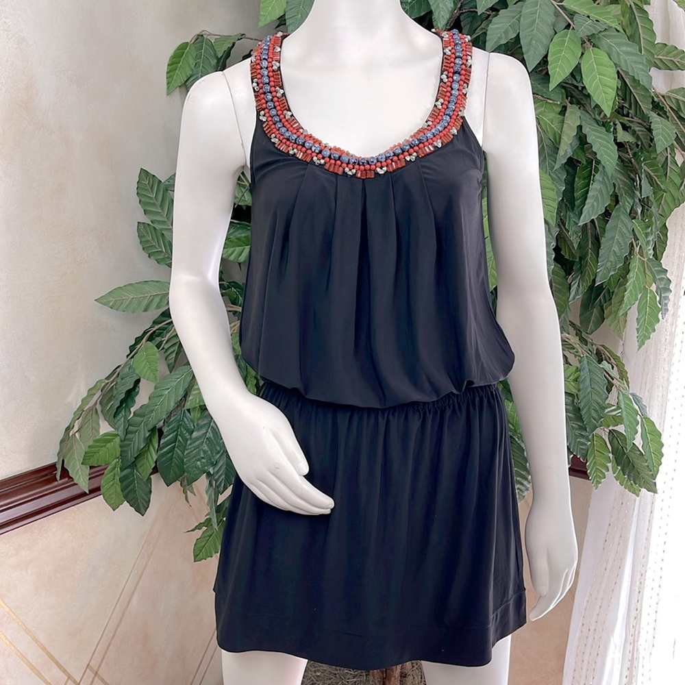 WHBM BEAD DETAIL TANK DRESS